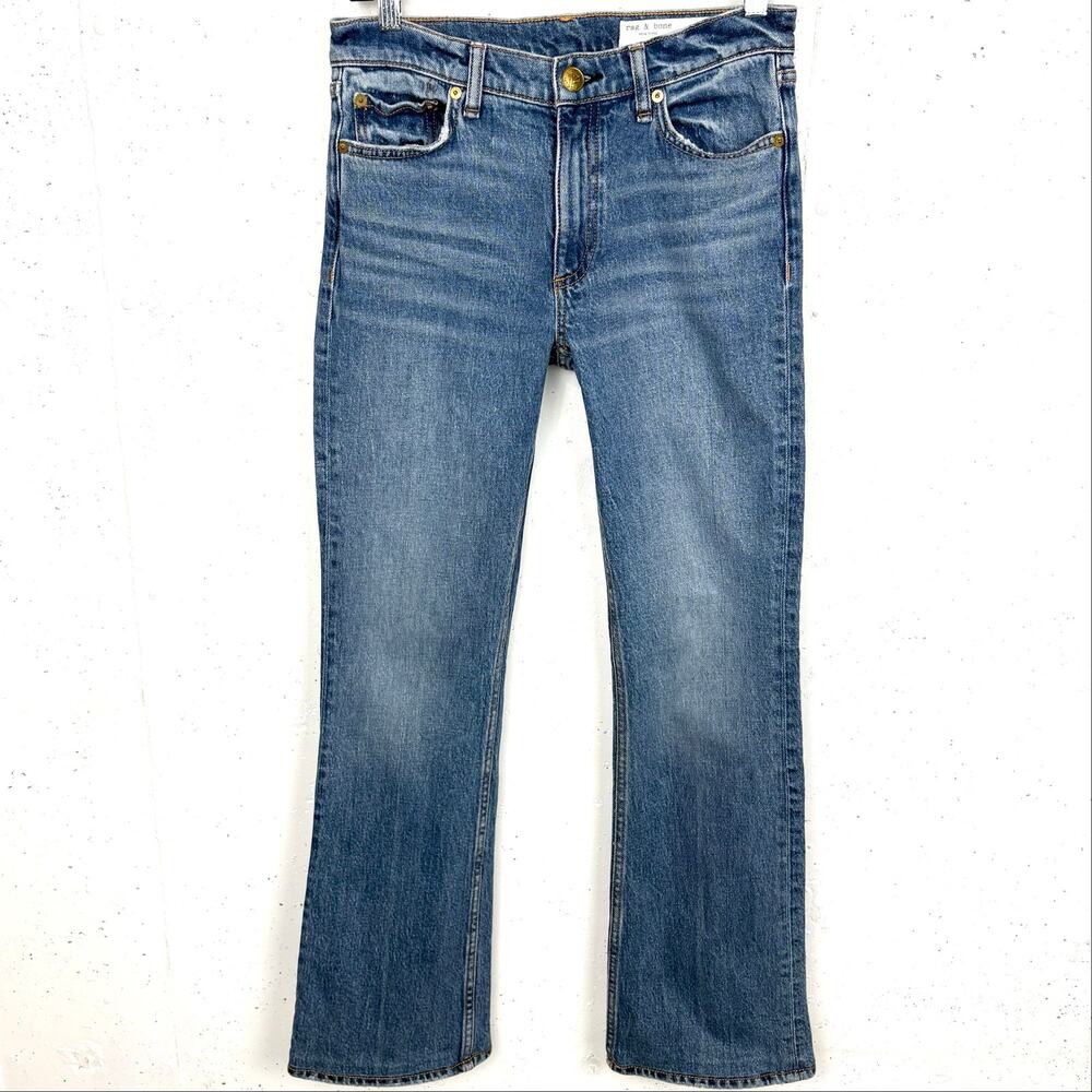 Rag & Bone Womens Peyton Mid-Rise Bootcut Jeans Zip Fly Button Closure Size 26